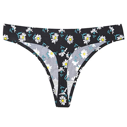 Image of Thongs for Women Seamless Underwear Low Rise Panties Thong
