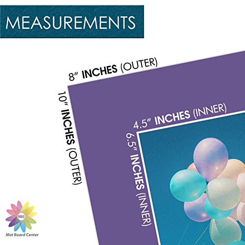 Mat Board Center, Pack Of 10, 8X10 Mixed Colors White Core Picture Mats Mattes Matting For 5X7 Photo #TOP2