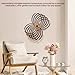 GLIART Kinetic Wall Art - Handcrafted Wooden Moving Sculpture - Wind-Up Powered, No Battery Needed - Calming Wall Decor for Living Room, Office - Sacred Geometry Design.