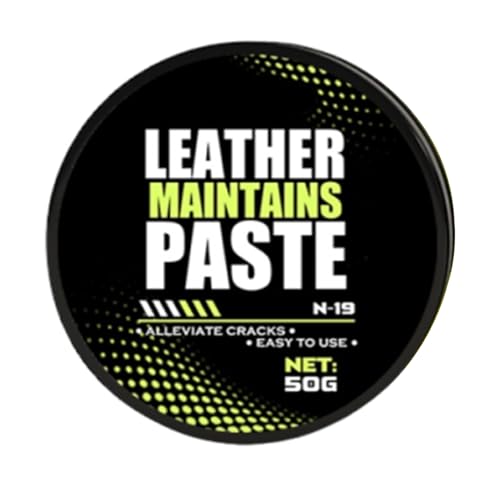 Crema Hidratante Para Cuero,Pasta De Reparación Para Cuero | Pasta De Abrillantador 50g Larga Duración Con Esponja Para Asientos De Coche Muebles De Interior Sofá Y Silla De Montar