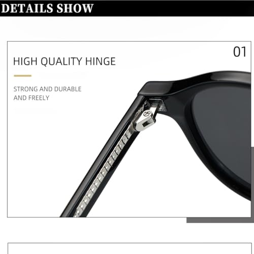 Lunettes de soleil rondes TR90 légères pour éviter la fatigue - 3