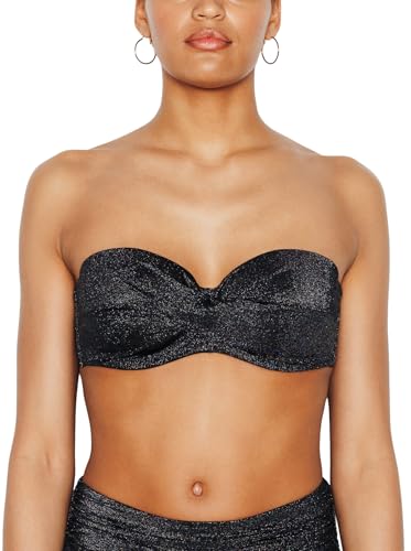 Maillot de bain bandeau noir Ness pour vos vacances d'été à la plage