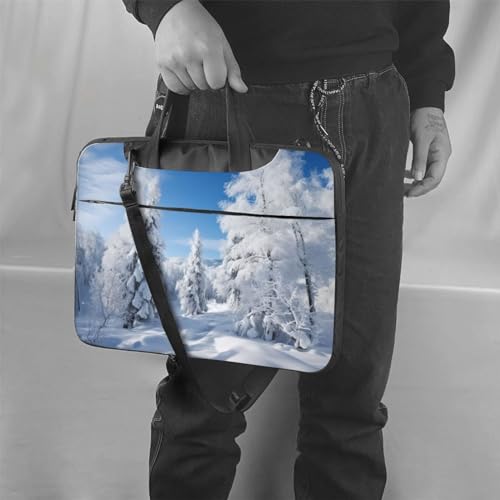 Bolso bandolera para laptop KHiry con diseño invernal miniatura 6