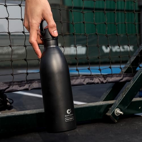 Image of Clay Craft Meko Double Wall|18 Hours Hot and 24 Hours Cold Water Bottle Vacuum Insulated Flask Bottle|680ml, Steel Bottles for Travelling|BPA-Free|Leak Proof|BIS Certified|1Year Limited Warranty
