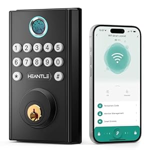 WiFi Smart Lock Front Door - HEANTLE Keyless Entry Door Lock