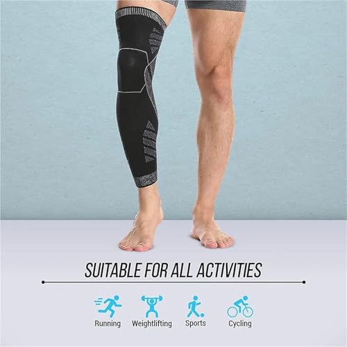 Mangas de Compresion JTKSSCS para Correr y Proteger Rodillas 5