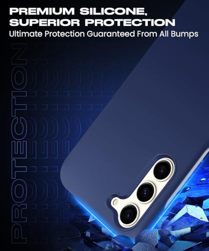 Image of WOW IMAGINE Slim Frameless Back Cover for Samsung Galaxy S23 5G | Ultra Thin Lightweight Design & Camera Protection | Soft Matte Silicone Flexible Mobile Case (Blue)