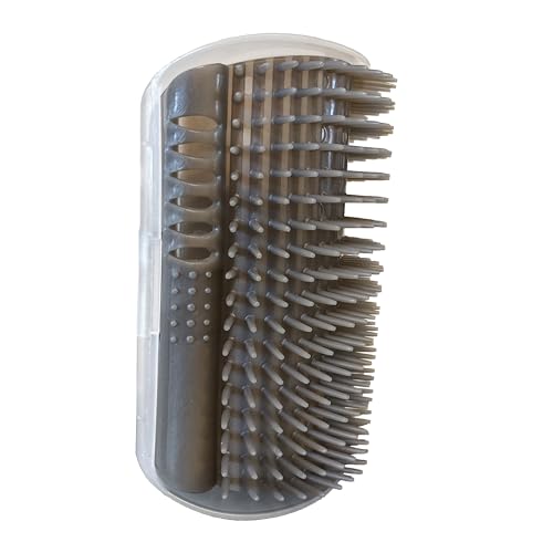 Image of SPOT Naturals Silver Vine Cat Self Groomer, Includes Silver Vine and Catnip Blend and Easily Mounts to Any Corner of Your House, Quick Cleaning