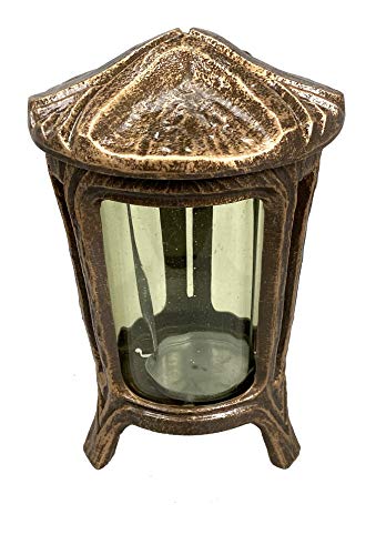 Preisvergleich Produktbild ek-center Grablampe, Grablaterne, J0155 Metallguss Bronze pat.