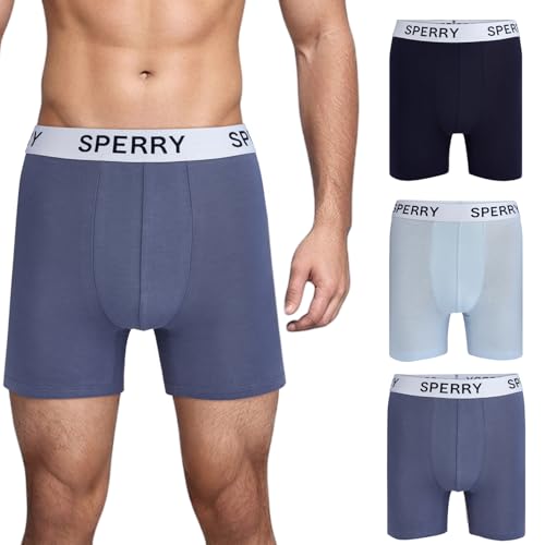 Sperry 3-Pack Men's Soft Modal Boxer Briefs – Luxuriously Soft, Breathable & Comfortable Stretch Micro Modal Underwear Men