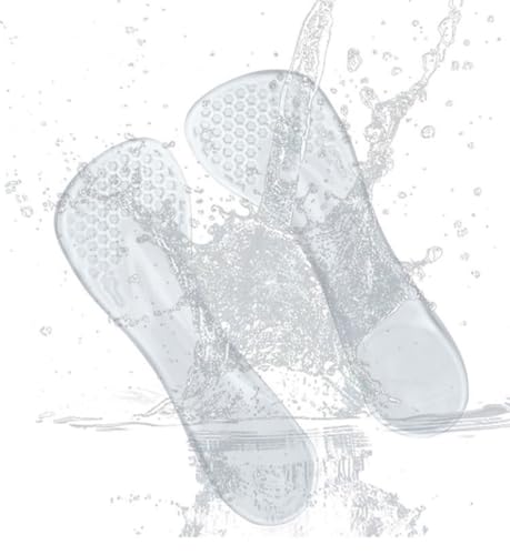 2 pares de plantillas para tacones altos, gel silicona transparentes miniatura 2