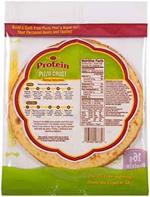 Golden Home Bakery Products Protein Ultra Thin Pizza Crust, 7" (3 Pack)