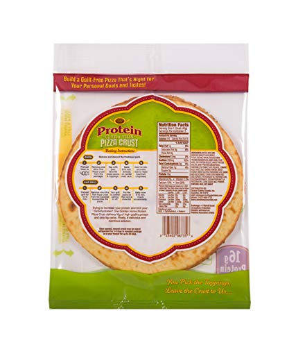 Golden Home Bakery Products Protein Ultra Thin Pizza Crust, 7" (3 Pack)