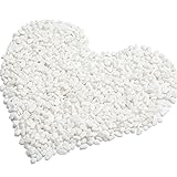 Ksnnrsng 1 kg klein Weißer Kies,Premium Natur Kieselsteine,für Topfpflanzen,Vasen, Aquarium Natur Kies Dekorativer draussen Garten dekorativer Stein (weiß 1 kg)