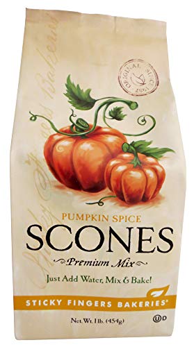 1 pound (16oz) Sticky Fingers Bakeries Pumpkin Spice Scones Mix