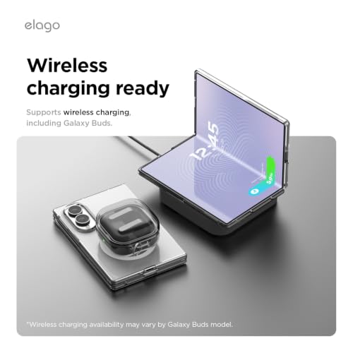 Image of elago Magnetic Clear Case for Samsung Galaxy Z Fold 8 Case | Compatible with MagSafe Charger, Strong Magnetic Power, Premium PC, Shockproof Bumper, Protective Cover (Magnetic Clear)