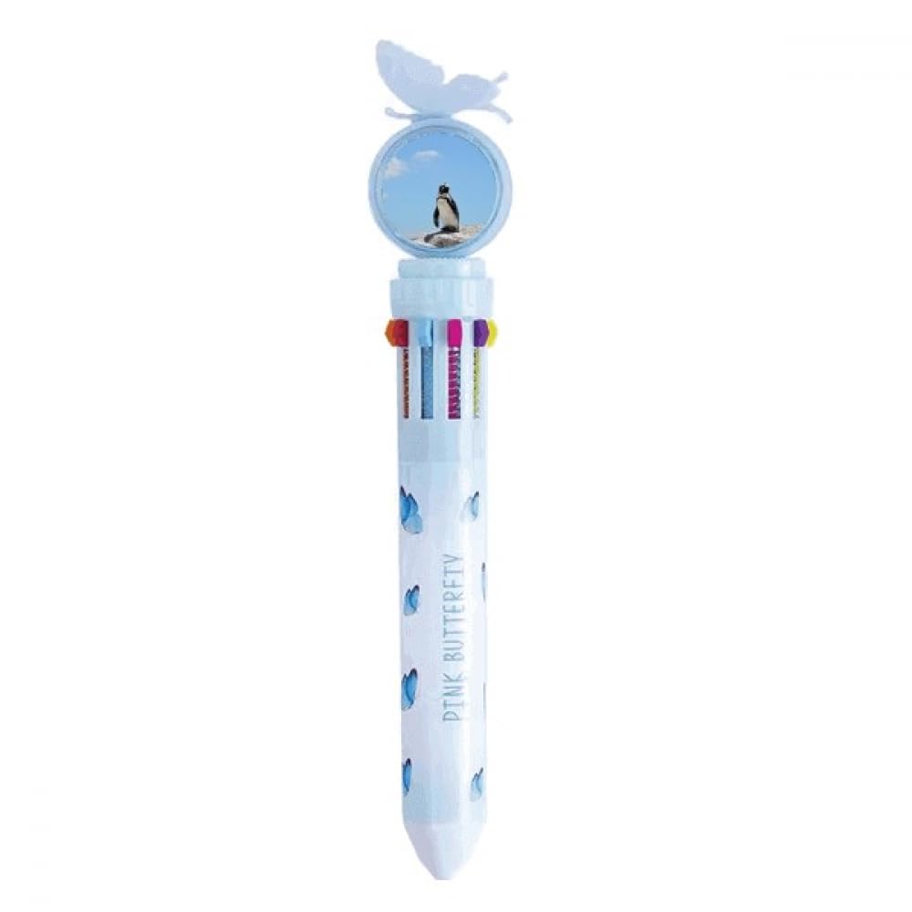 Stylo à bille rétractable multicolore de science et nature de l'Antarctique no/no - 4