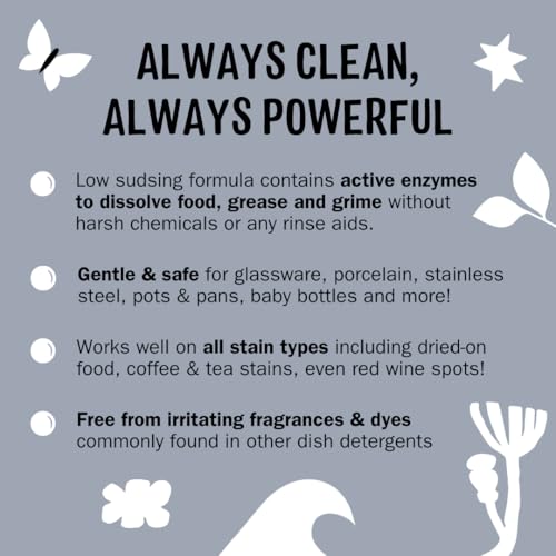 molly39s suds dishwasher pods  clean dishwasher detergent cuts grease amp rinses clean residue-free for sparkling dishes  60 auto-release tabs unscented