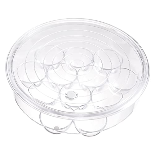 Anneome 1ピーシー冷蔵庫用卵収納ボックス 透明収納ビン 蓋付き大容量 省