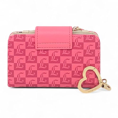 Juicy Couture Women's Tab Card Case Wallet with Keyring (Pink Lemonade)2