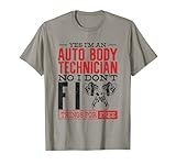 Karosserietechniker Fahrzeugreparatur Autowartung T-Shirt