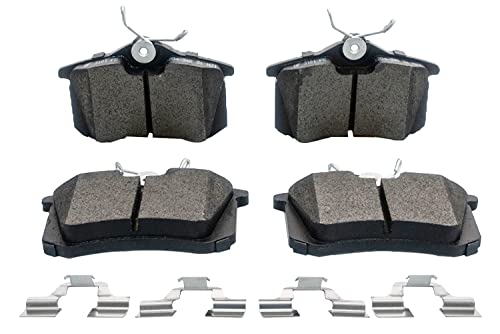 Image of Ceramic Rear Brake Pads Replacement For VW Jetta Beetle Passat Audi A3 A4 Quattro V6 - D340