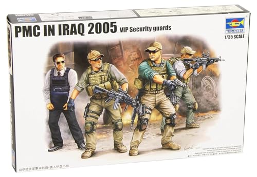 Istruzioni facili da seguire. Trumpeter 1/35 PMC protecting important people operator (japan import) - Kit di Modelli Realistico per Uomo dai 15 anni in su - Non Ripiegabile