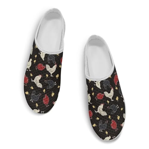 Jeiento Womens Slip On Mules Shoes Breathable Mesh Loafers with Arch Support Lightweight Anti Slip Sole Slippers2