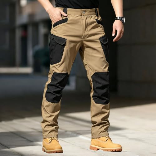 Tactical Cargo Pants for Men Ripstop Construction Waterproof Hiking Pants - image 2