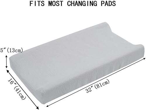 Miniatura 8 de Funda para cambiador para bebé, niña, niño, cómoda funda de cambiador de pañales, fundas de cambiador de color sólido, funda extraíble