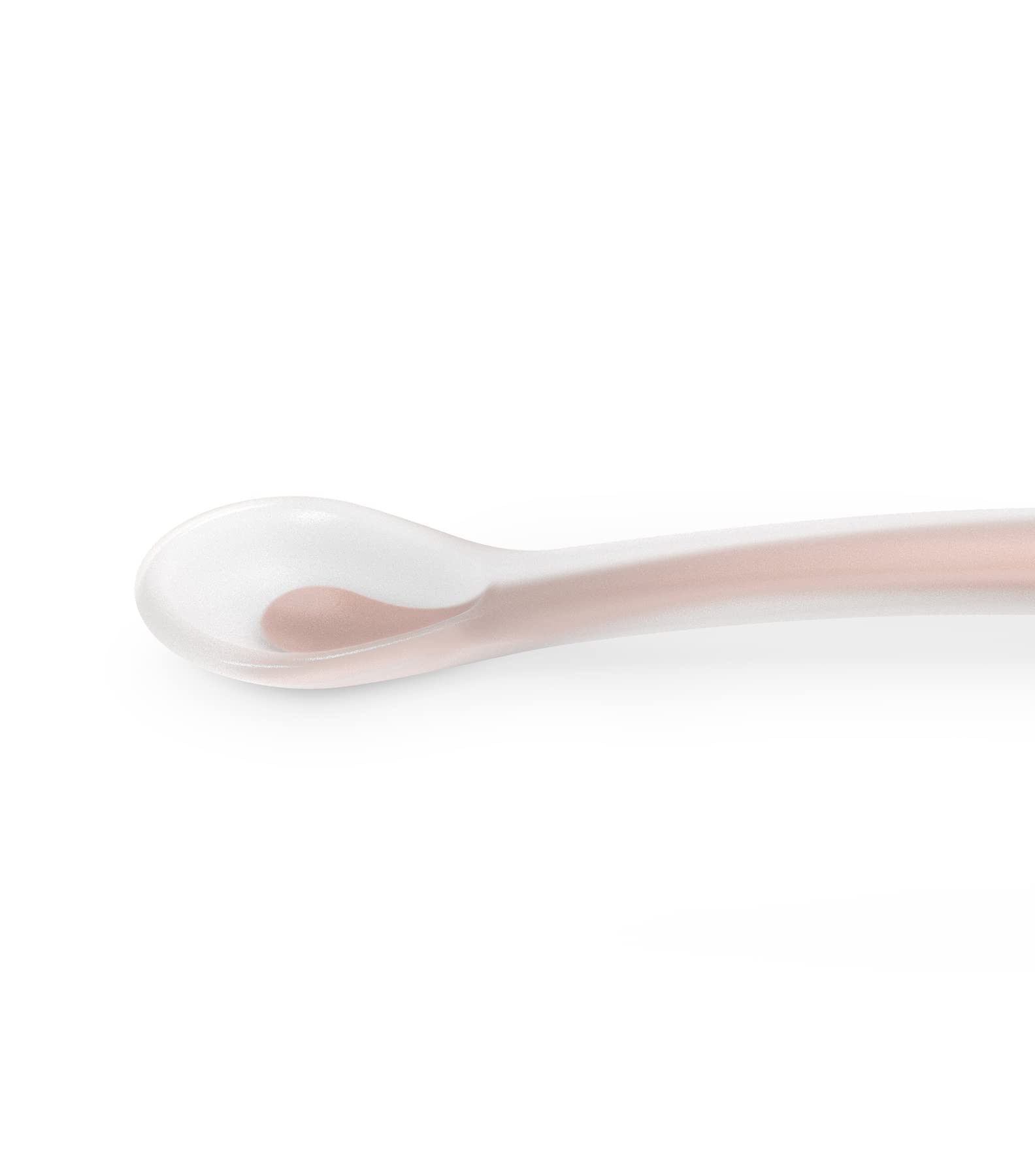 Suavinex, Cuchara de Silicona para Bebés +4 Meses, Cuchara de Aprendizaje, Suave y Blanda, para Encías Sensibles, con Mango Largo, Apta para Lavavajillas, Colour Essence Nude — view 3