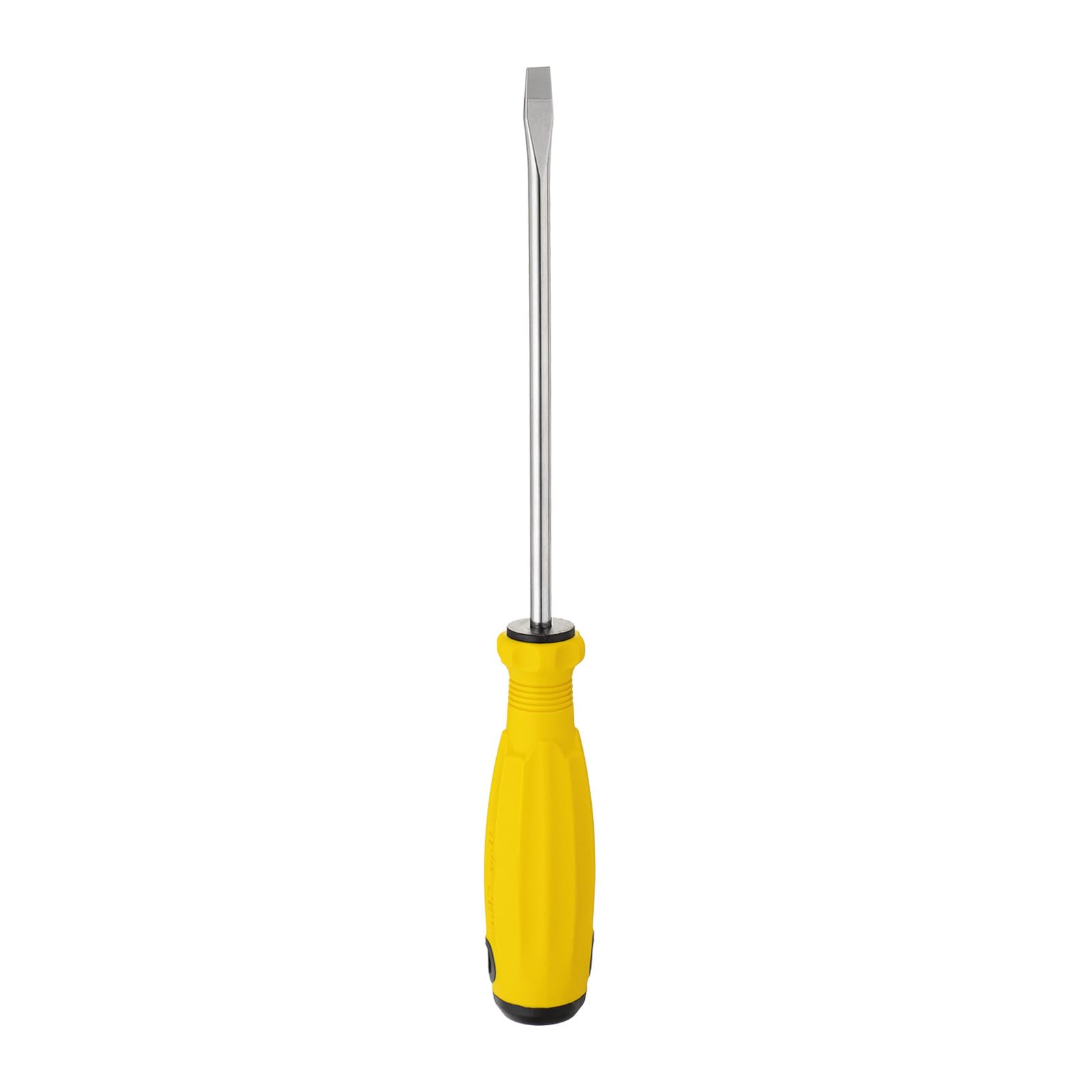 HARFINGTON SL6 Destornillador de cabeza plana de 10.4 pulgadas, destornillador magnético ranurado CR-V con mango ergonómico para reparación de bricolaje, amarillo