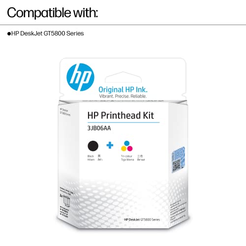 Image of HP GT51 /GT52 2-Pack Black /Tri-Color Printhead Replacement Kit