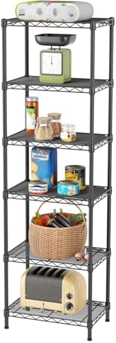 SINGAYE 6 Shelves Bathroom Organizers and Storage Shelf Wire Closet