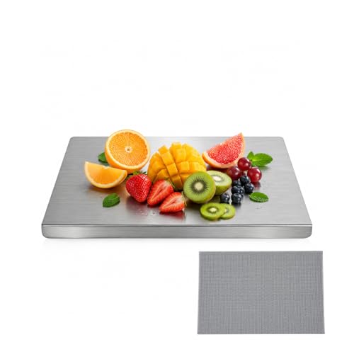 Tabla de Cortar Rectangular de Acero Inoxidable miniatura 1
