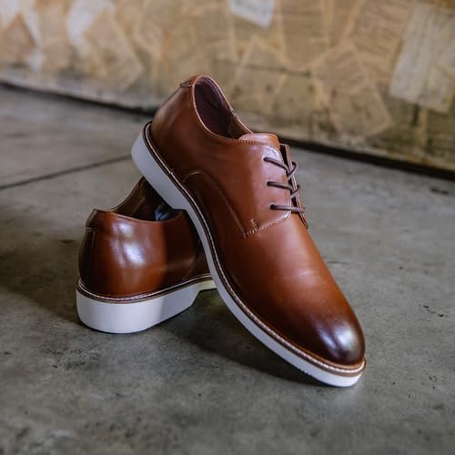 Image of Gunnar and Troy Sentinel Mens Oxford Dress Shoes, Multi-Colors & Sizes | Men's Wingtip Oxford Dress Shoes, Soft Leather Classic Lace-Up Modern Shoes