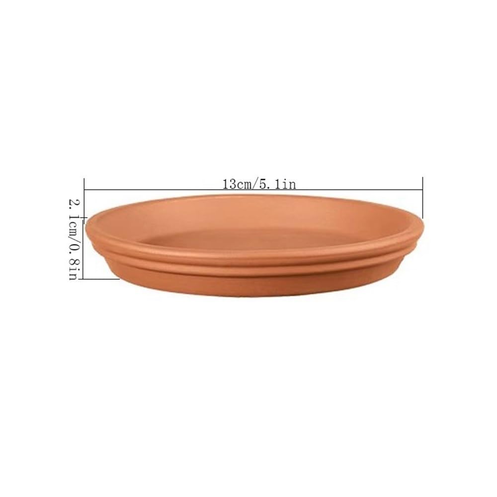 Versatile Sottovaso for piante in vaso piccolo in terracotta da 5,1 pollici