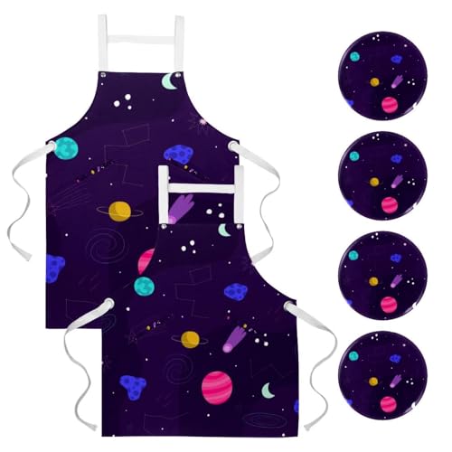 Tablier de serveuse espace pour réussir vos séances de pâtisserie