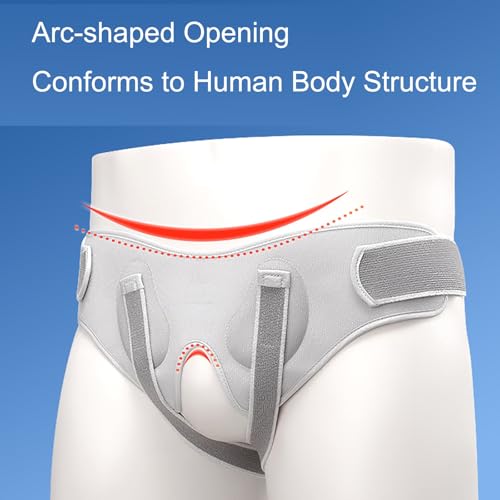 Faja para hernia para hombre banda ajustable con compresión miniatura 4