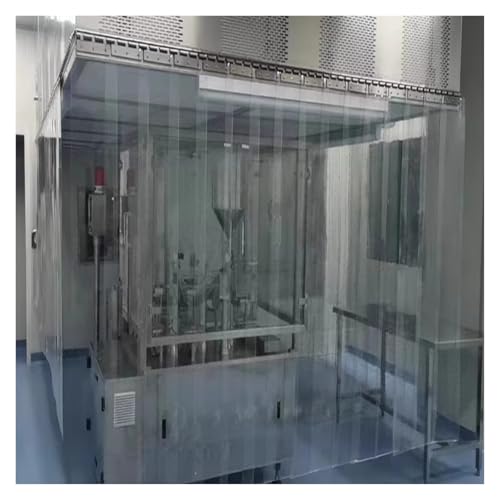 Rideau à lanières en PVC, Durable, Flexible et Transparent, pour Portes de Chambres Froides – Idéal pour Le contrôle de la température et Les Zones de...