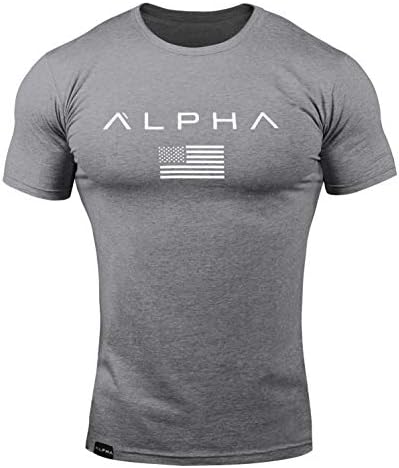 （06:30時点） [SHANLIANG] ジムtシャツ ストレッチ 半袖 細身 フィットネス トレーニング 筋トレ スポーツ おしゃれ メンズ 速乾性 (M, ダークグレー)