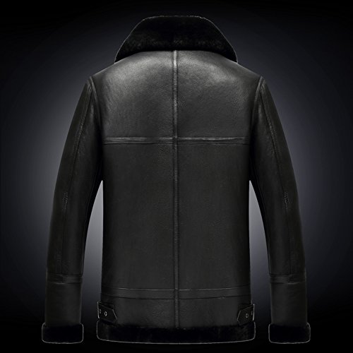 Mens Shearling Coat Men Aviator Jacket Pilot Jacket Mens Fur Coat B3 Sheepskin Outwear2