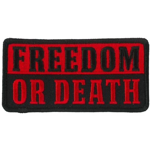Hot Leathers Freedom or Death Patch PPL9855-4 Width x 2 Height Inches