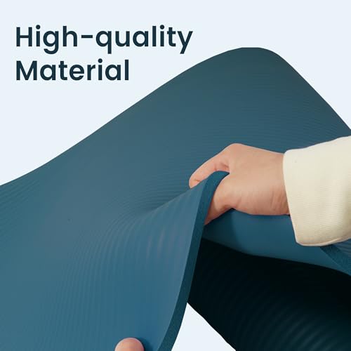 Image of BalanceFrom GoYoga All-Purpose 1 /2-Inch Extra Thick High Density Anti-Tear Exercise Yoga Mat with Carrying Strap
