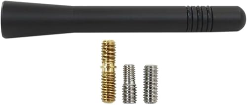 AL3Z-1881-3A - Mástil de antena de aluminio negro corto de 4 pulgadas AMFM de repuesto para Ford F150 Lariat 2013 pickup de cabina extendida de 4