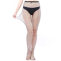 EVERSWE Sexy Elastisch Hohe Taille Strumpfhosen Netzstrümpfe Schenkelhohe Strümpfe Strumpfhosen für Damen (1P M, L-XL)