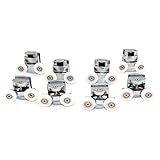 Kit 8 pezzi rotelline doppia ruota cuscinetti per box doccia cristallo 6mm