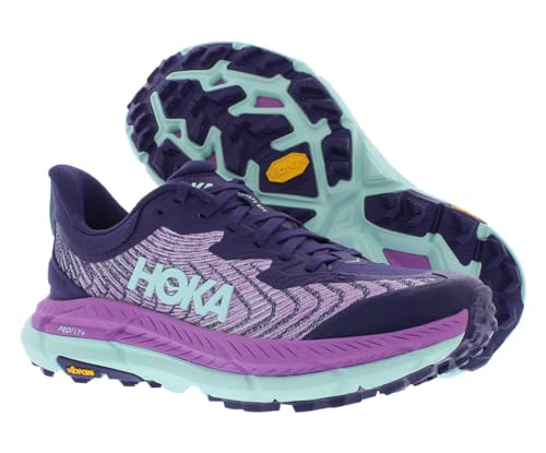 HOKA ONE ONE Mafate Speed 4 Womens Shoes, Night Sky/Orchid Flower2