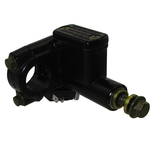 Miniatura 7 de DJ-Motor Palanca de embrague de freno hidráulico delantera izquierda de 0.866 in, cilindro maestro, tornillo banjo de 0.315 in para motocicleta Pit