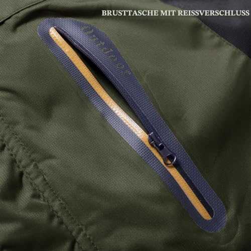 KEFITEVD Herren Winterjacke Warm Funktionsjacke Softshell Jacke mit Kapuze
